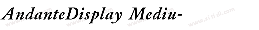 AndanteDisplay Mediu字体转换
